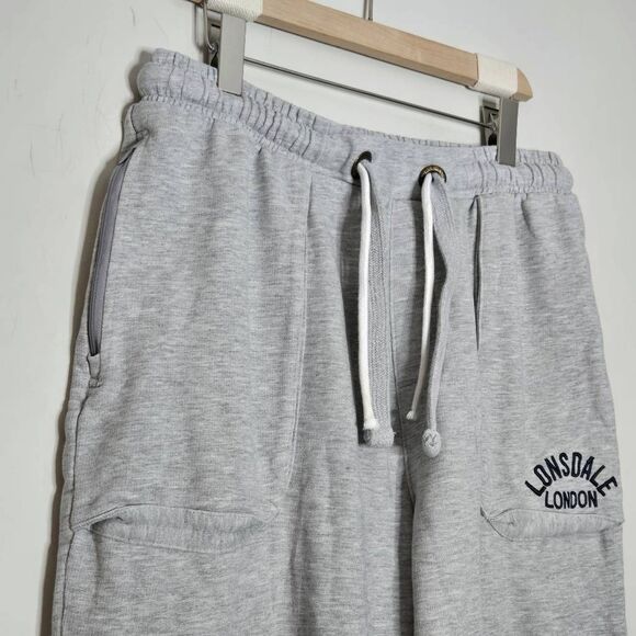 Lonsdale London Men’s Sweatpants Size Large  Pockets Gray - Picture 3 of 6